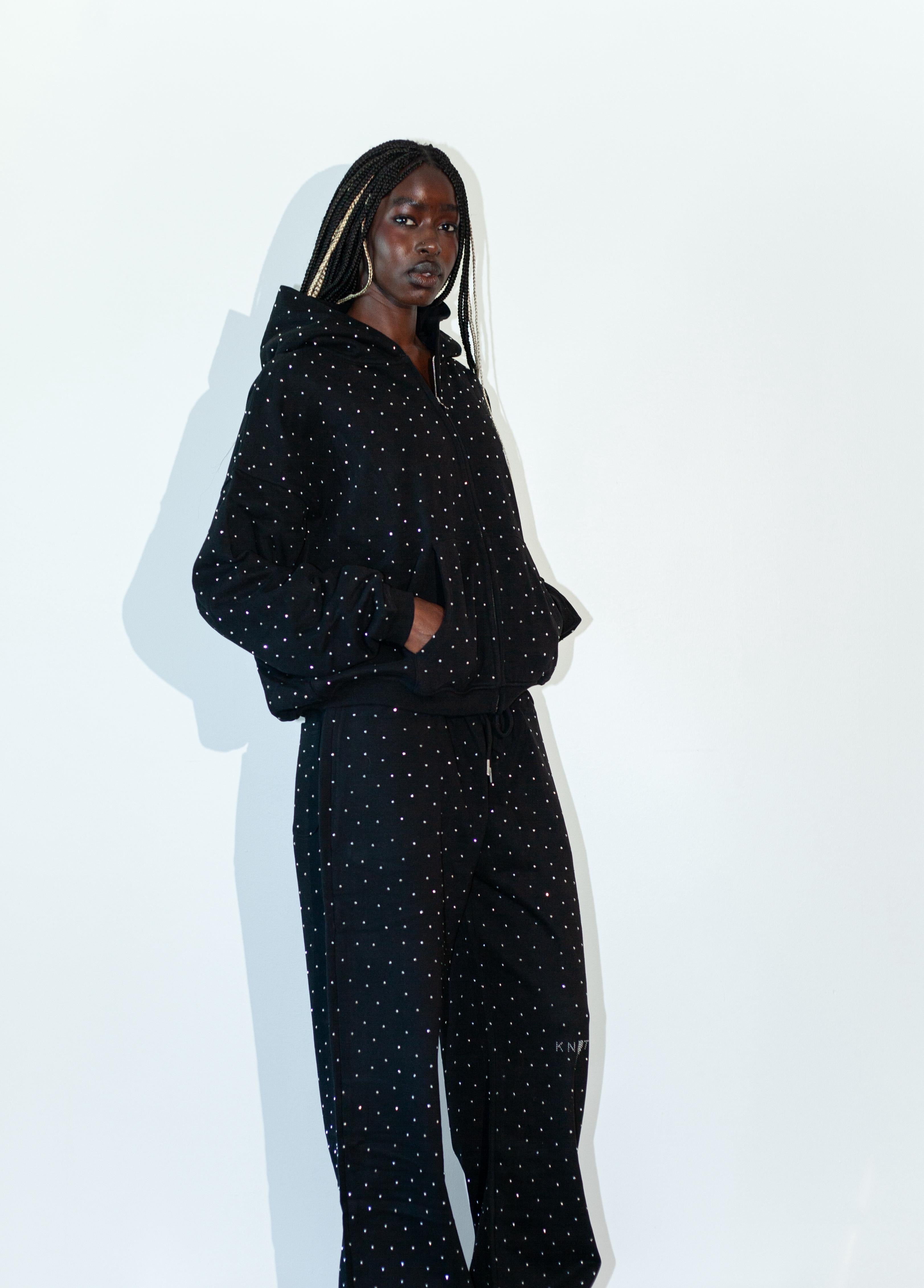 Rhinestone Baggy Sweatpants