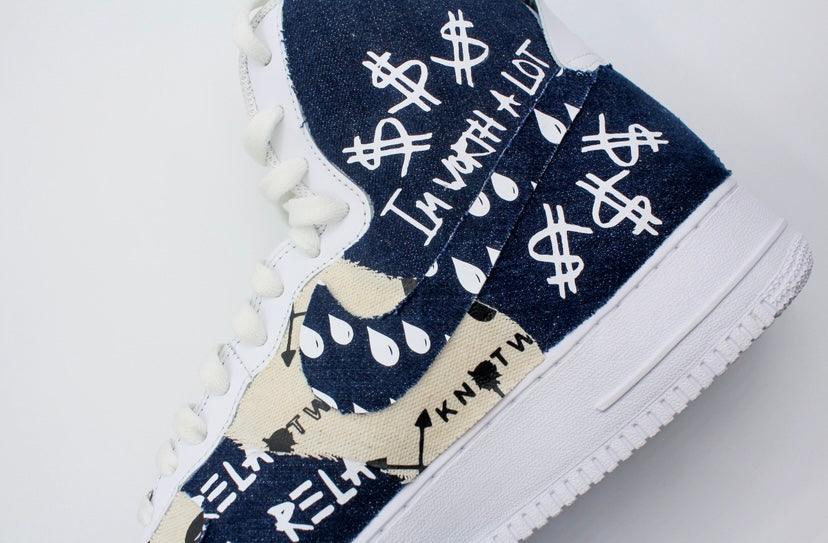 Denim High Top Shoes