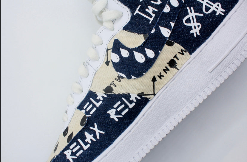 Denim High Top Shoes
