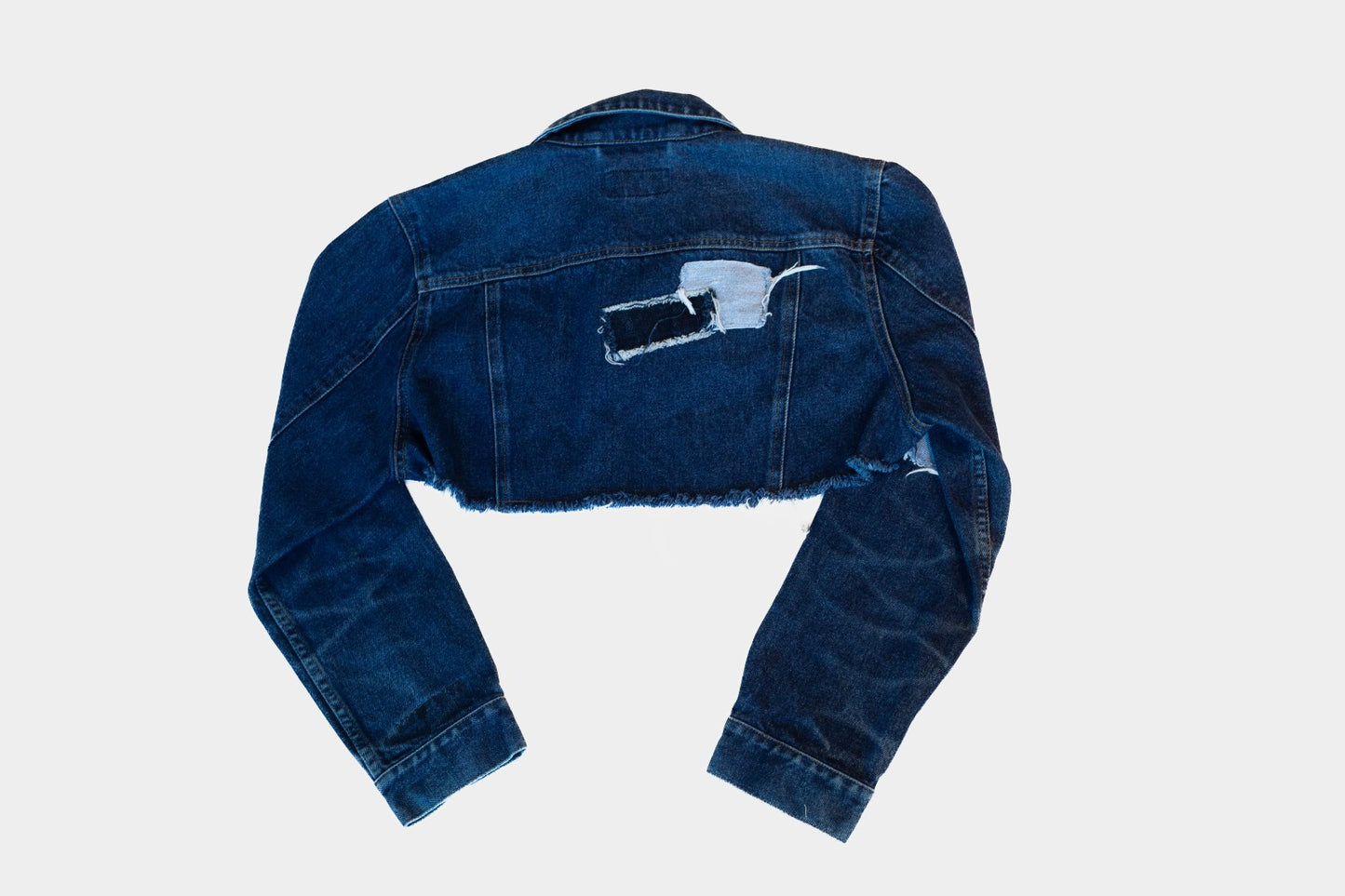 CyberTron Crop Top - Navy Seal