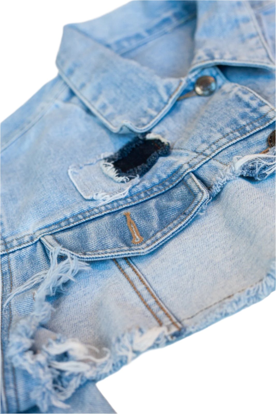 CyberTron Crop Top - Ocean Blue