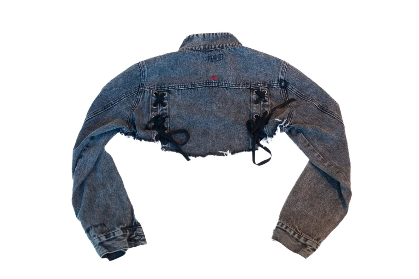 CyberTron Crop Top - Black Sea