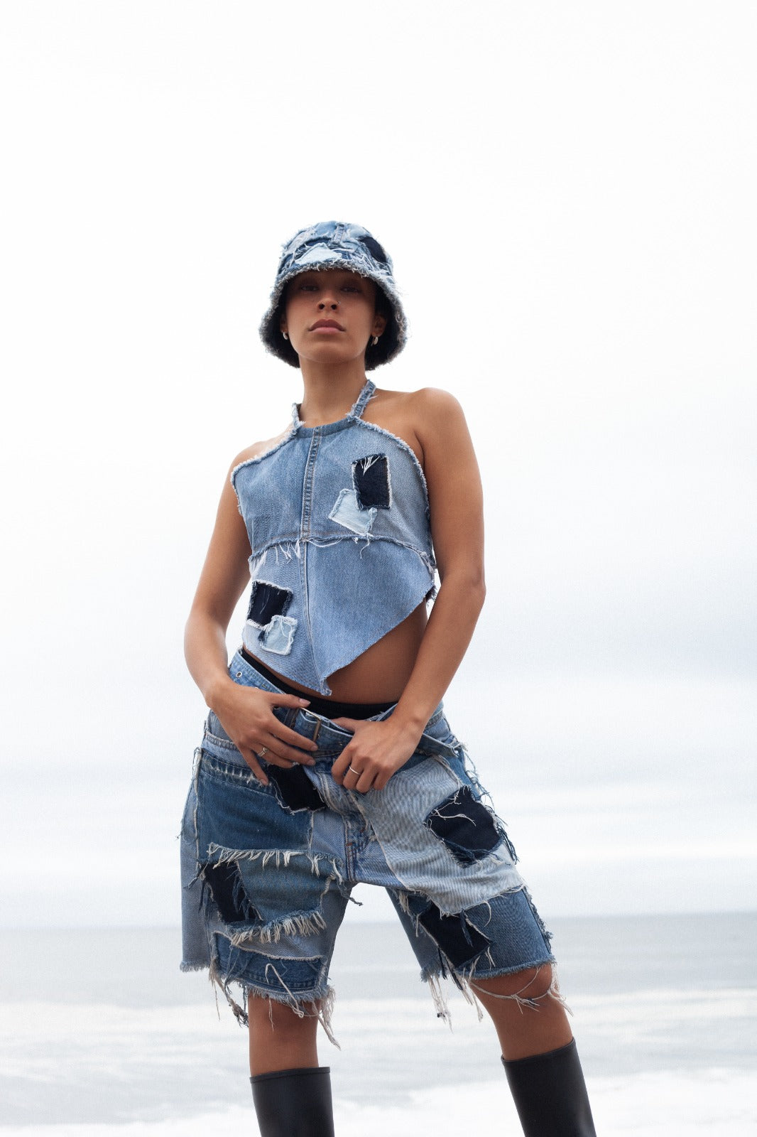 Blue Denim Shorts
