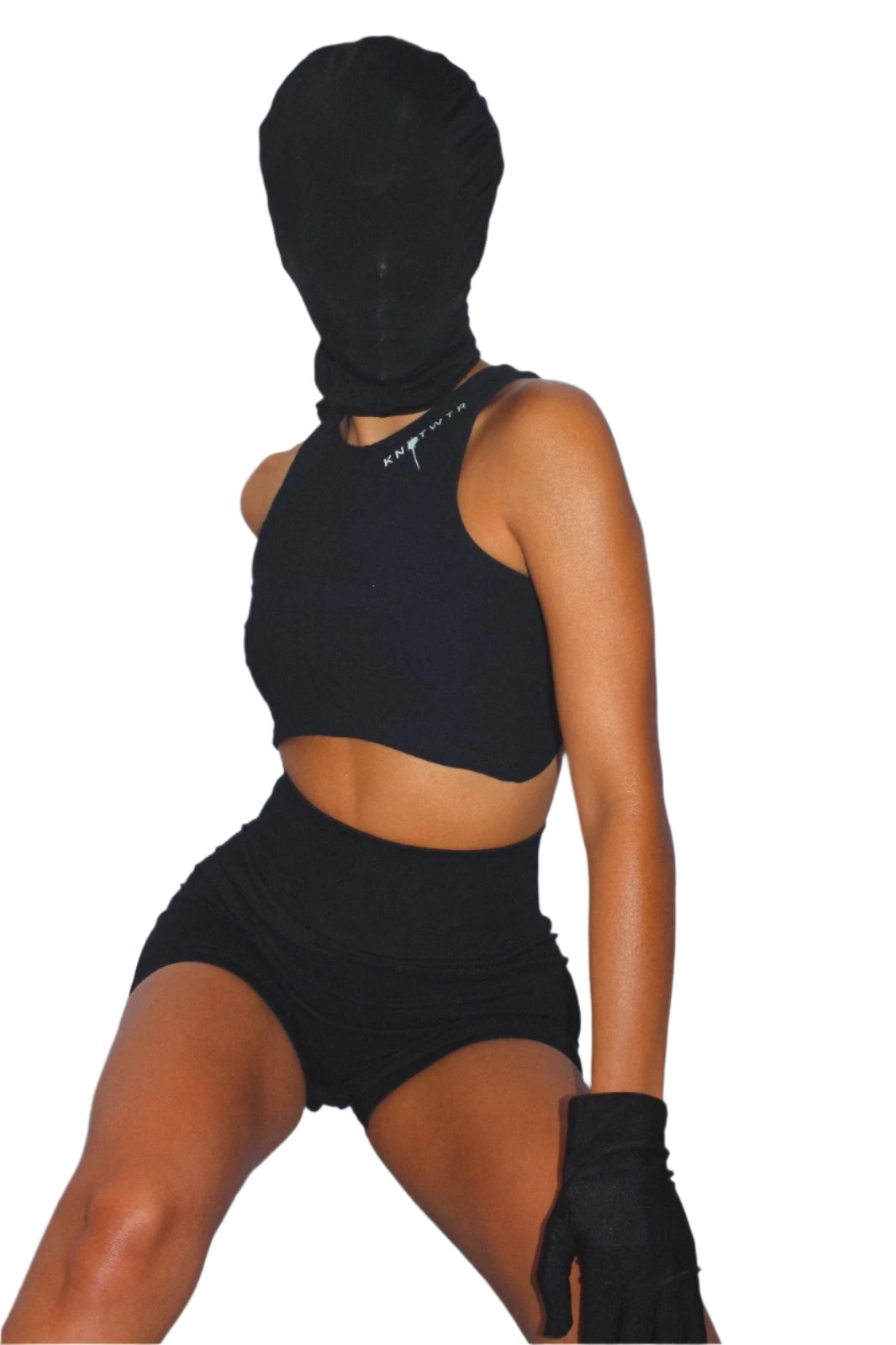 KNOTWTR Black Half Tights