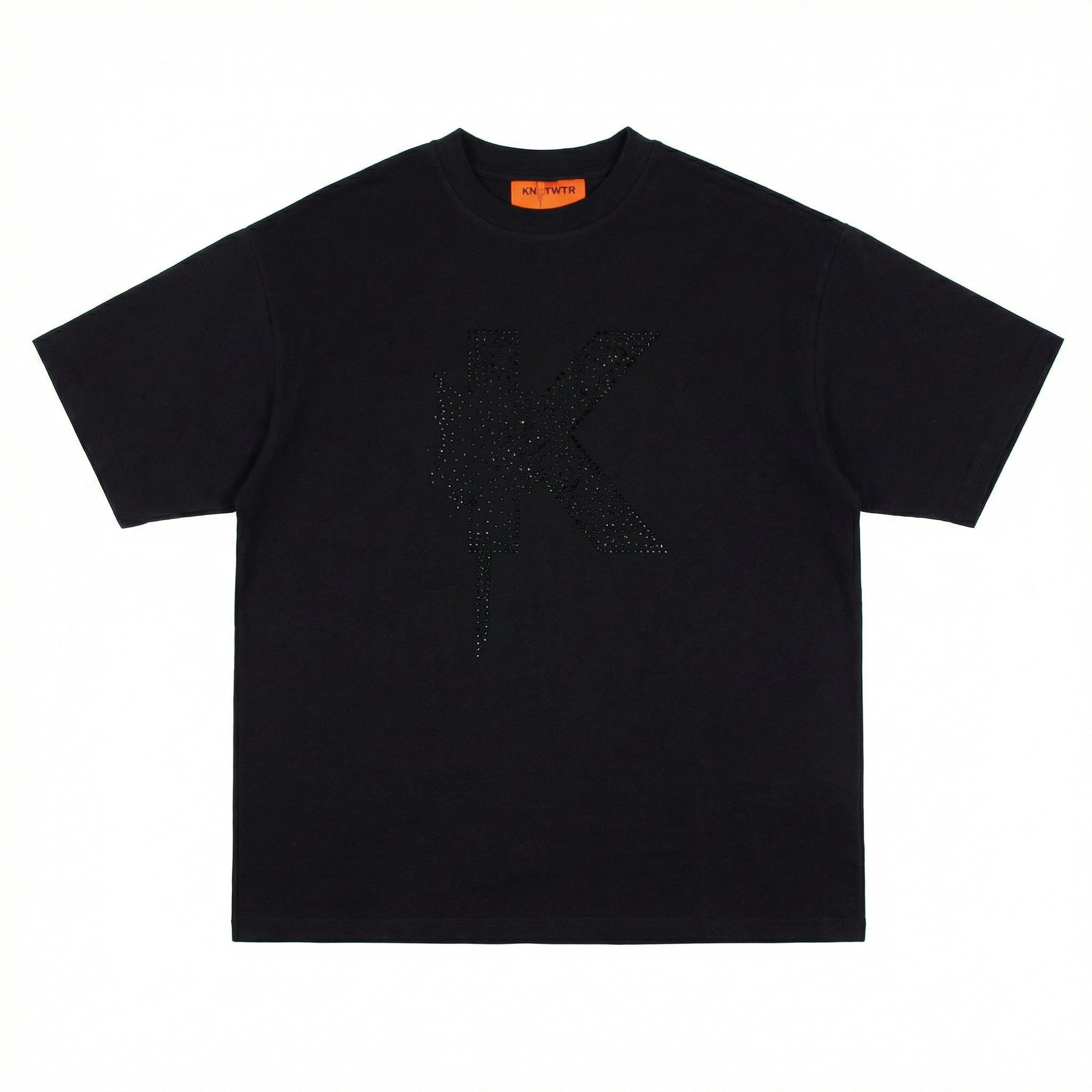 Black Rhinestone K-Shirt