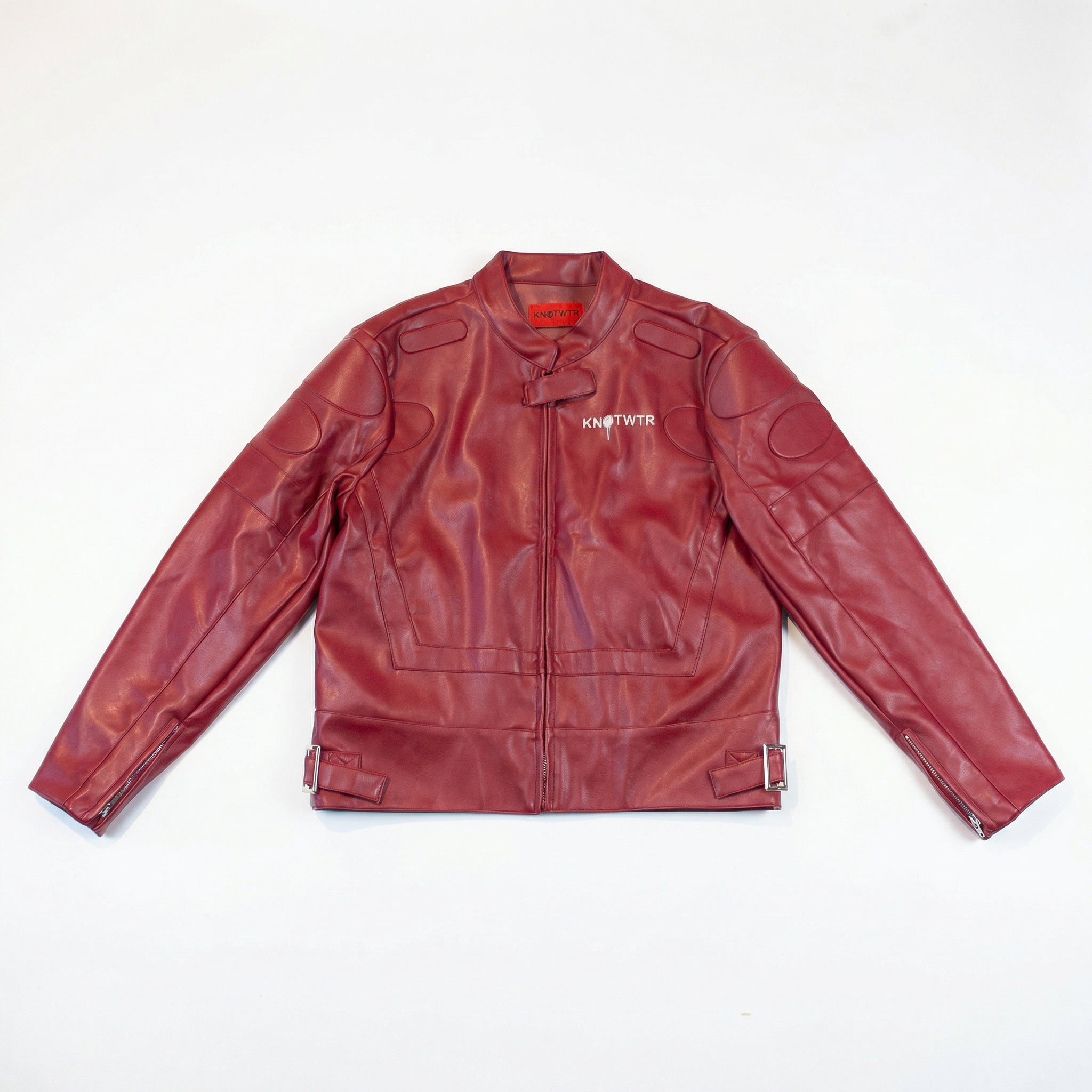 Maroon Leather Jacket "I’m Worth A Lot"