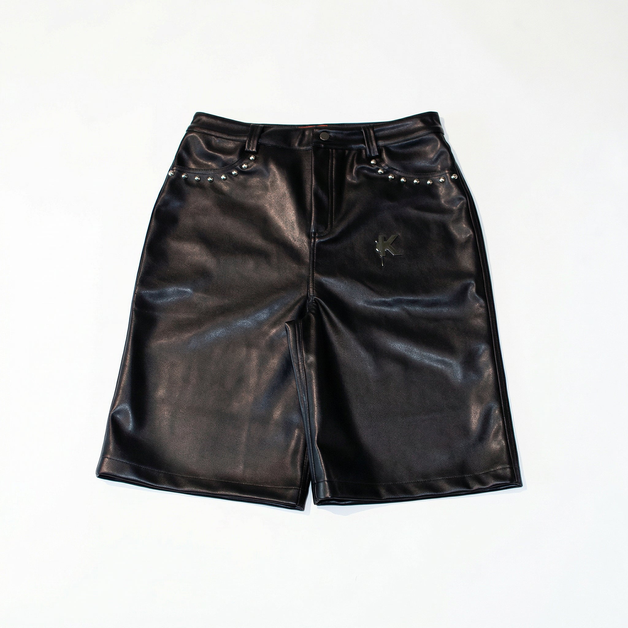 Black Leather Shorts