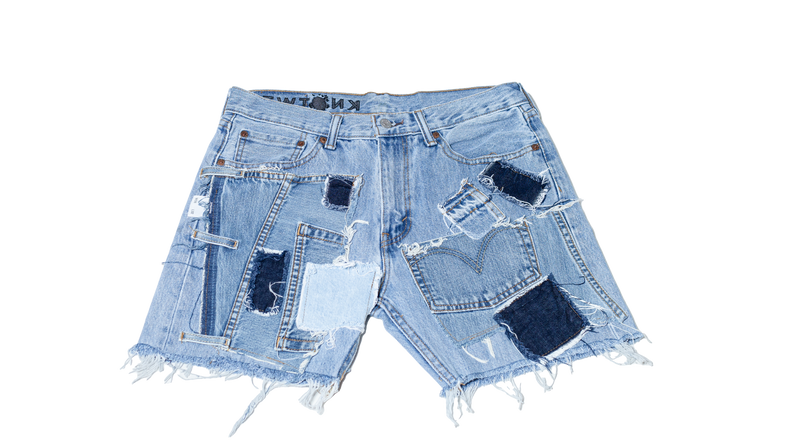Blue Denim Shorts