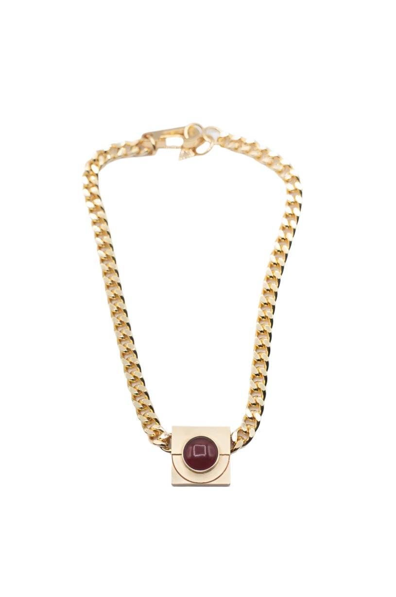 Knotwtr × DIPHDA Iconic Gold + Red Necklace