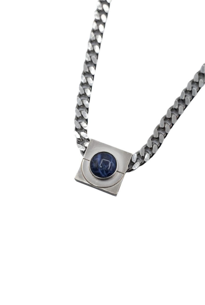 Knotwtr x DIPHDA Iconic Silver + Blue Necklace