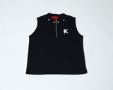 Sleeveless Vest With Zipper