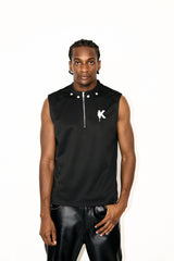 Sleeveless Vest With Zipper