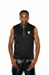 Sleeveless Vest With Zipper