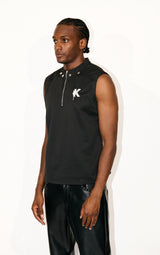 Sleeveless Vest With Zipper