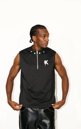 Sleeveless Vest With Zipper