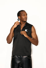 Sleeveless Vest With Zipper