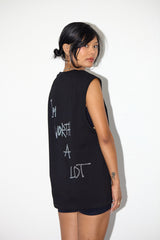 Sleeveless Rhinestone “K” Shirt