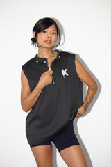 Sleeveless Vest With Zipper