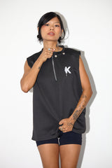 Sleeveless Vest With Zipper