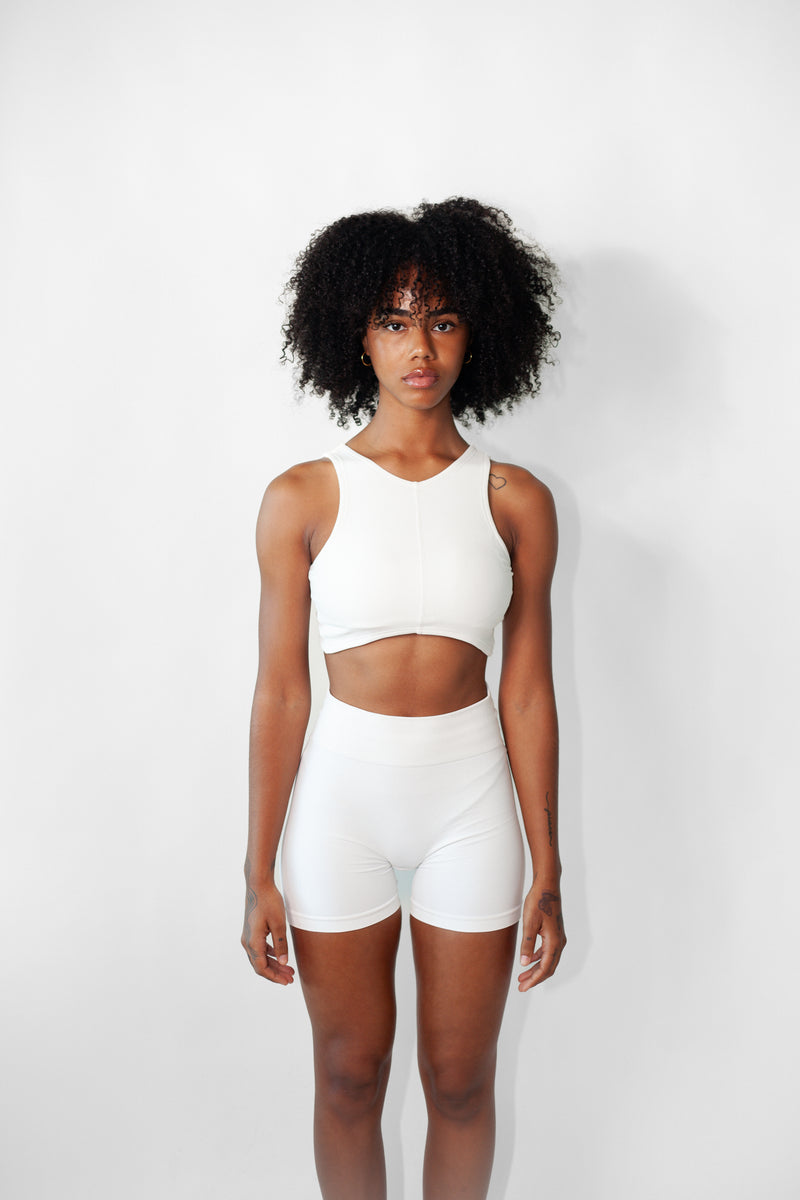 White Half Tights