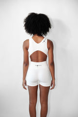 White Half Tights