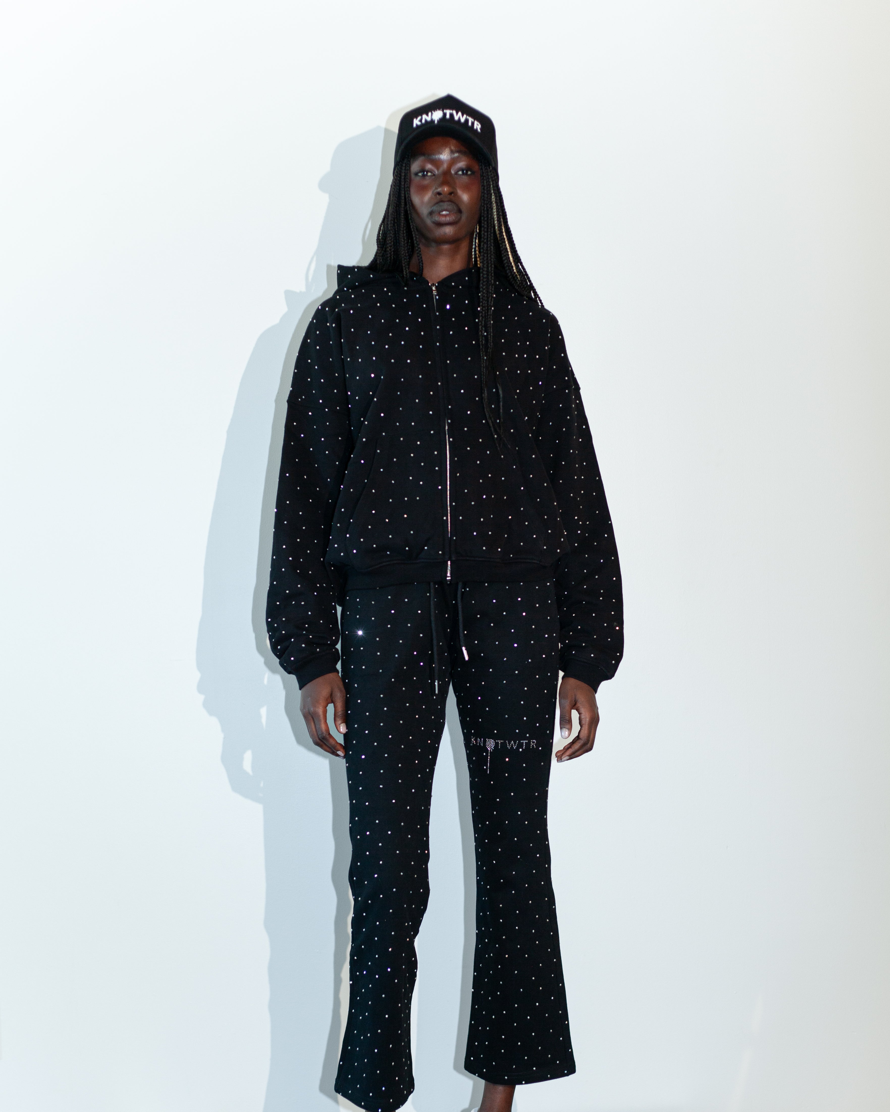 White Pearl Snapback Hat