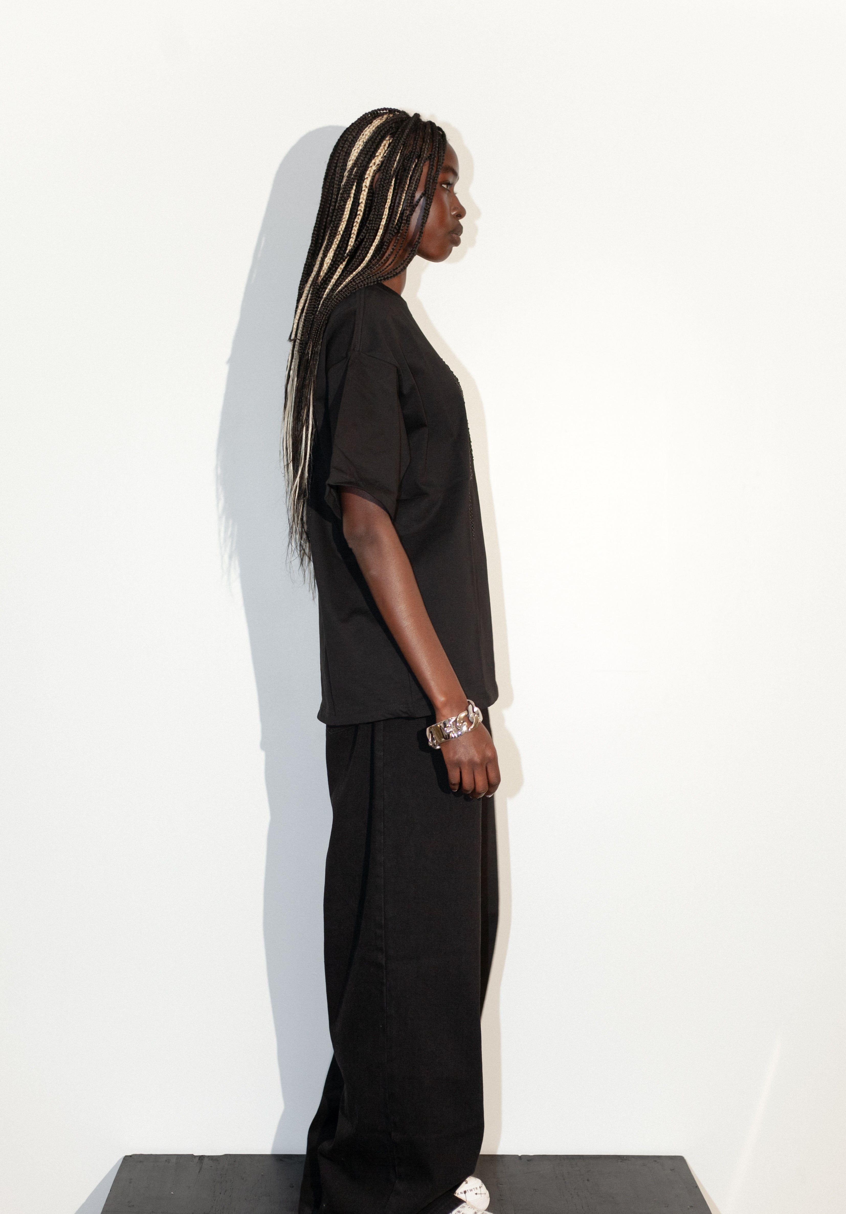 Black Rhinestone K-Shirt