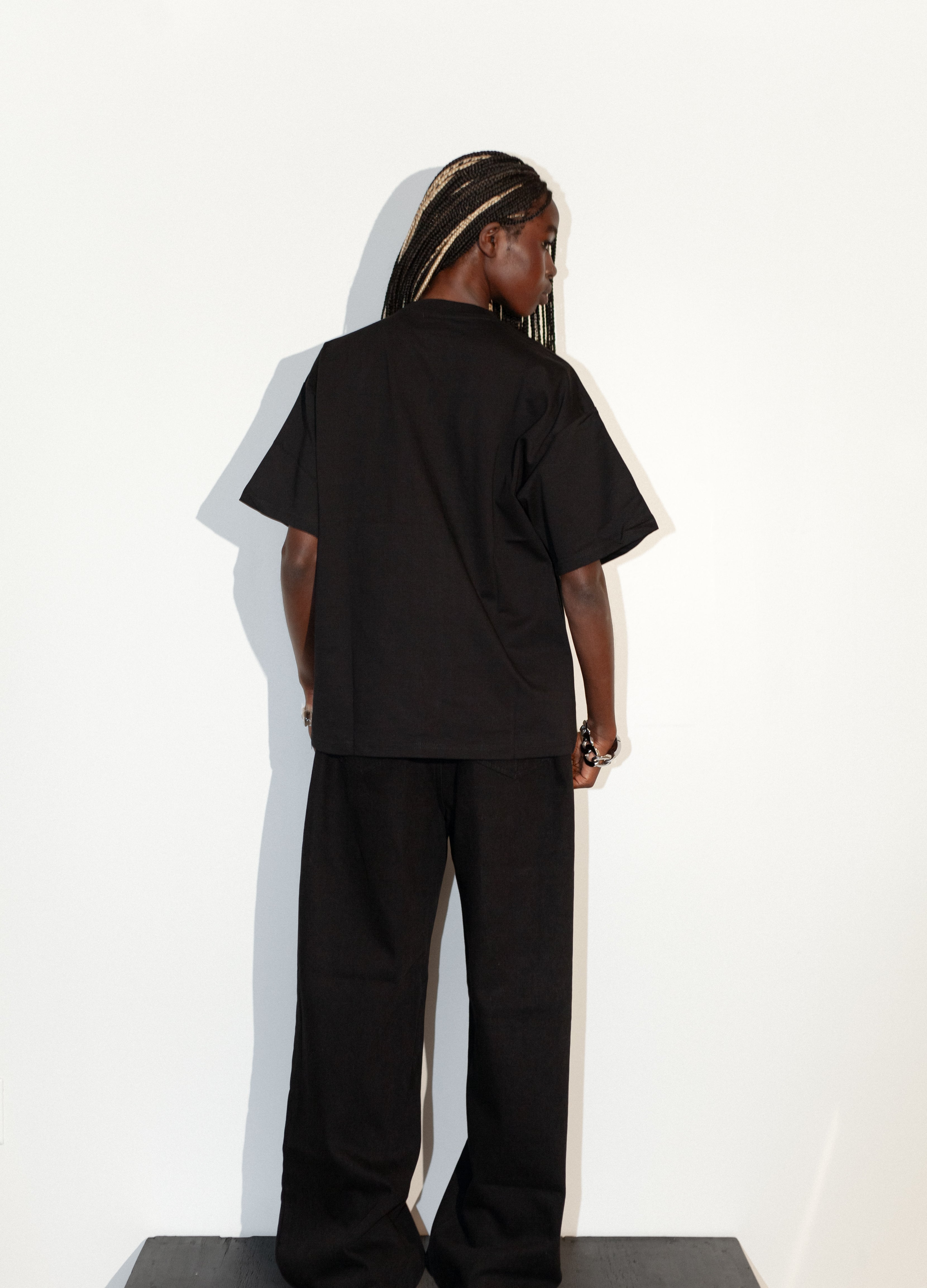 Black Rhinestone K-Shirt