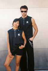Sleeveless Vest With Zipper