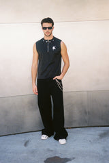Sleeveless Vest With Zipper