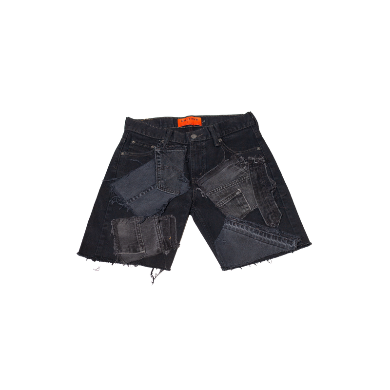 Black Denim Shorts