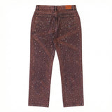 Purple Rhinestone Denim Jeans