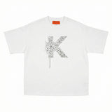 White Rhinestone K-Shirt