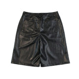 Black Leather Shorts