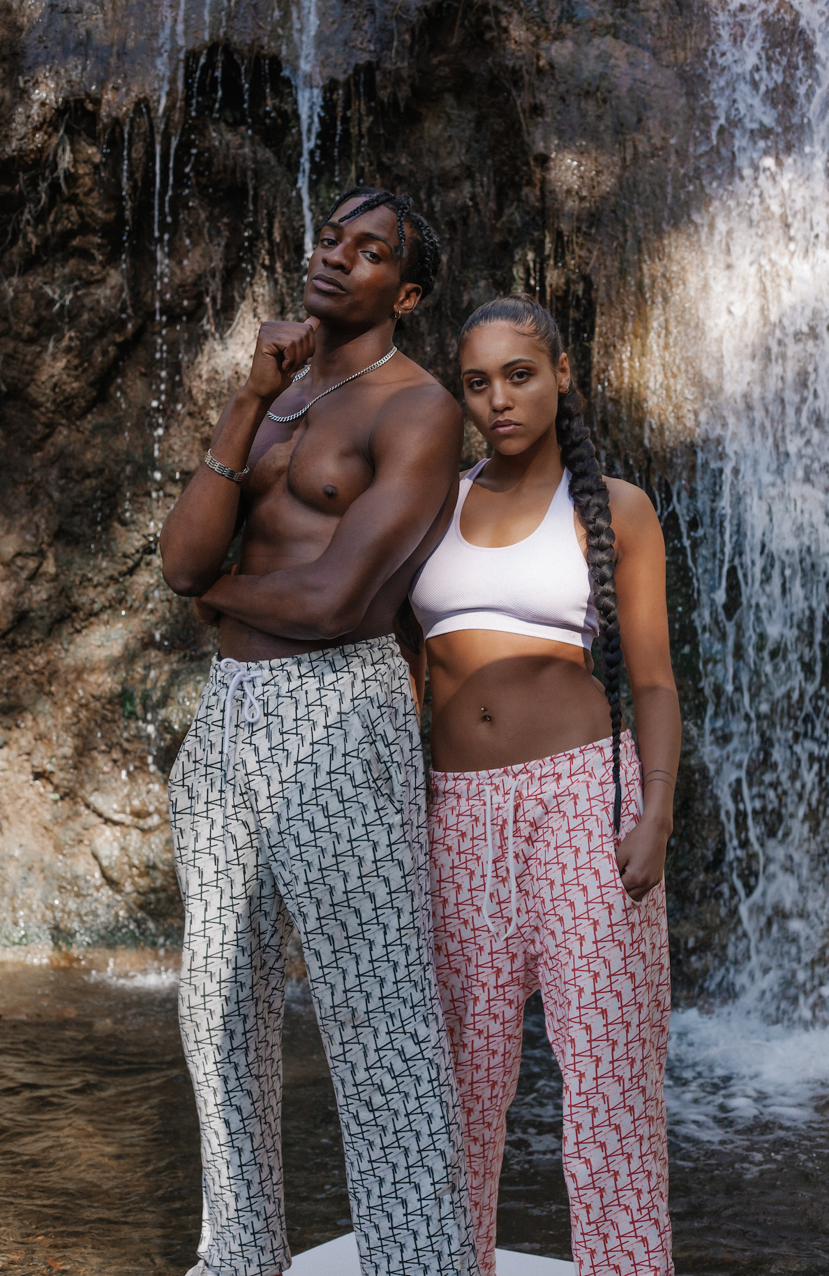 Red & White Sweatpants