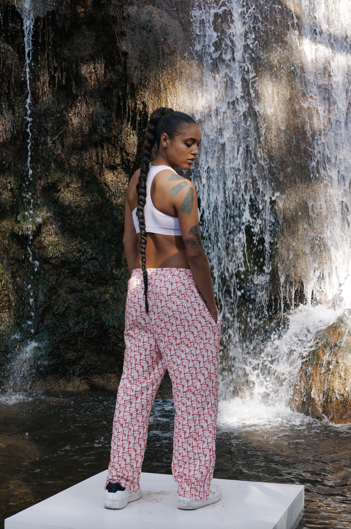 Red & White Sweatpants